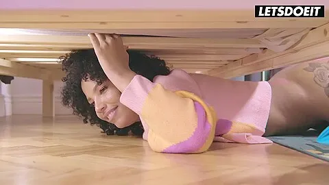 Jimmy Bud And Romy Indy In Oiled Up Ebony Cunt Massage Turns Into Him Fucking Her From Behind